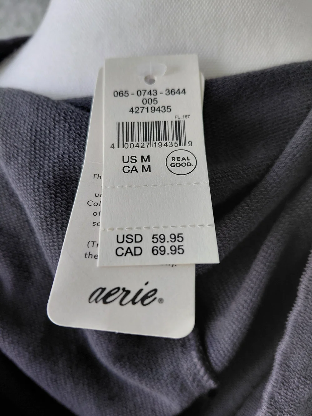 NWT Aerie Lounge Hoodie Peplum Hem Oversized Cozy Sweatshirt M - Picture 7 of 11